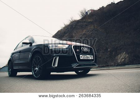 Ufa, Russia - March 4, 2018: Sportsline Audi Rs Q3 On The Street.