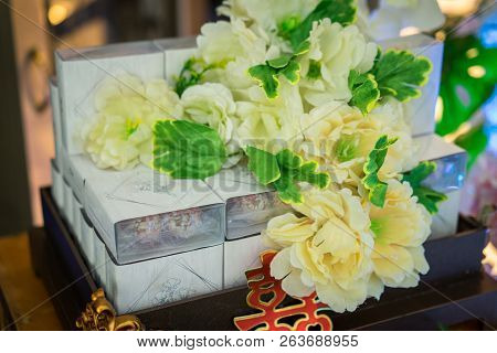 Hantaran, Seserahan, Gift Proposal Package For Engagement Married With Double Happiness Shuang Xi