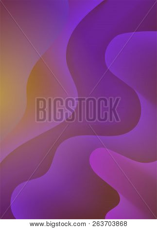 Colorful Geometric Background. Fluid Shapes Composition. Eps10 Vector.