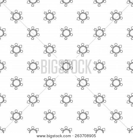 Charm Bracelet Pattern Vector Seamless Repeating For Any Web Design