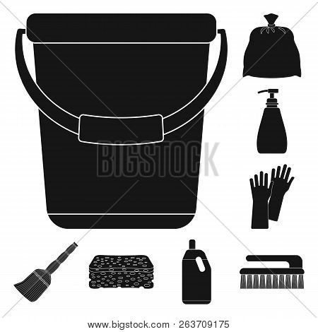 Isolated Object Of Cleaning And Service Icon. Set Of Cleaning And Household Stock Vector Illustratio