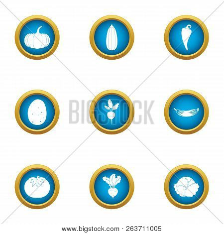 Sowing Icons Set. Flat Set Of 9 Sowing Vector Icons For Web Isolated On White Background