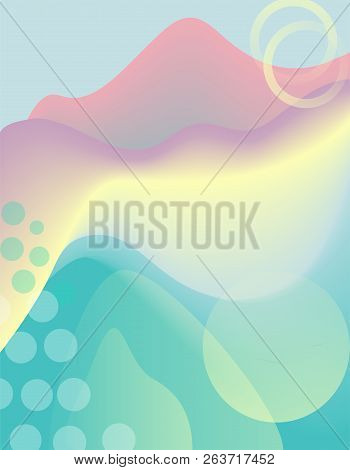 Colorful Geometric Background. Fluid Shapes Composition. Eps10 Vector.