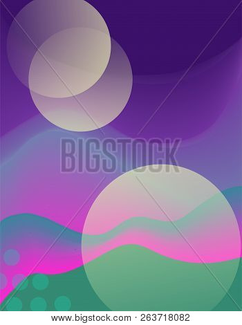 Colorful Geometric Background. Fluid Shapes Composition. Eps10 Vector.