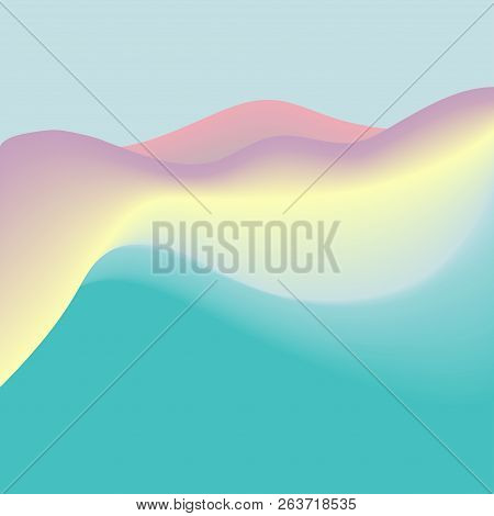 Colorful Geometric Background. Fluid Shapes Composition. Eps10 Vector.