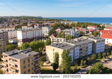 Wladyslawowo, Poland - September 18, 2018: View Of Wladyslawowo City And Baltic Sea.