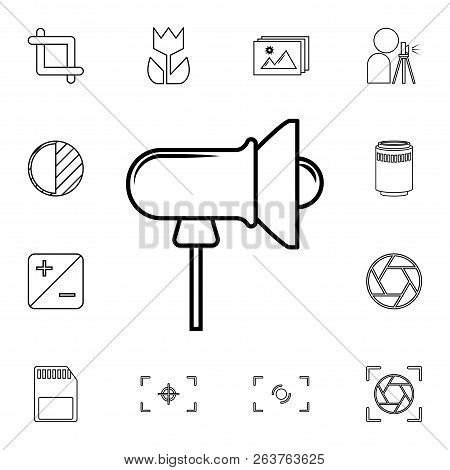 Dimmer For Camera Icon. Detailed Set Of Photo Camera Icons. Premium Quality Graphic Design Icon. One