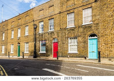 London October 2018. A View Of Beautiful Georgian Streets In Waterloo In London.