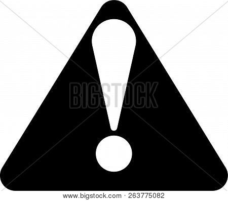 Warning Logo Desain Black And White Biground
