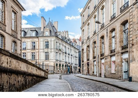 Scenic View Of The Town Of Rennes In France