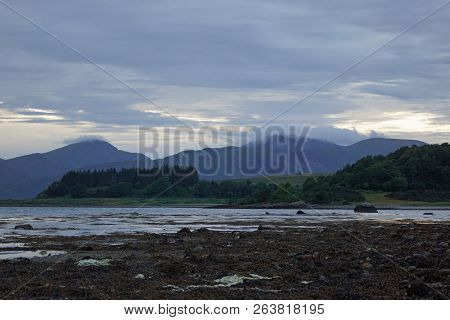 Castle Stalker Is A Tower House About 2.5 Kilometers Northeast Of Port Appin, A Village In Argyll An