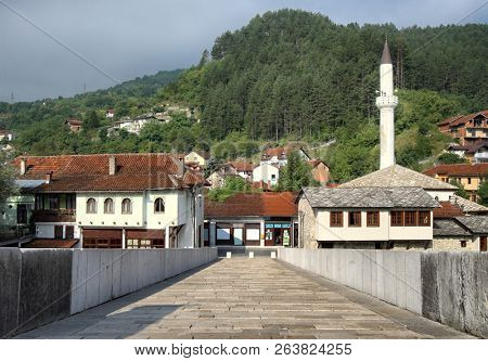 old bridge in Konjic village, Bosnia and Herzegovina