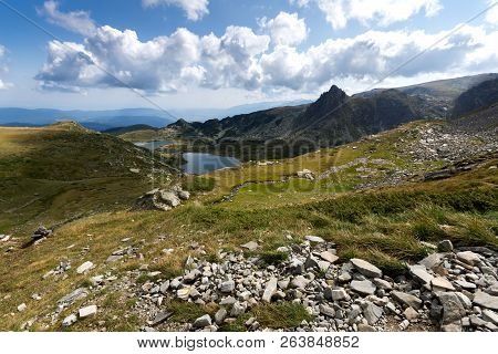 Summer View Of The Twin Lake, Rila Mountain, The Seven Rila Lakes, Bulgaria