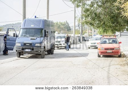 Athens, Acharnes, Stratopaido Kapota/ Greece - October 18 2018: