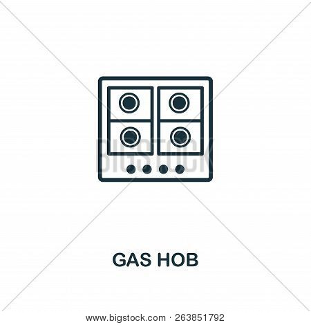 Gas Hob Icon. Premium Style Design From Household Icon Collection. Ui And Ux. Pixel Perfect Gas Hob 