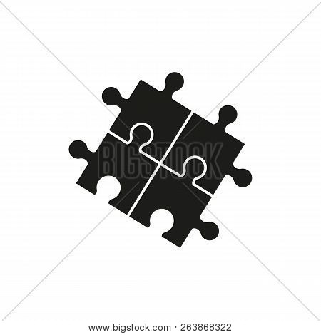 Puzzel Of Line Black Icons Game Skill