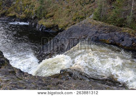 Waterfall Kivach, Karelia, Russia