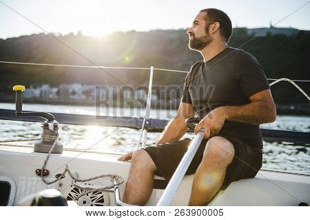 Yaghting Adventure People On The High Sea
