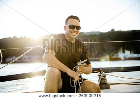 Yaghting Adventure People On The High Sea