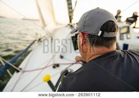 Yaghting Adventure People On The High Sea