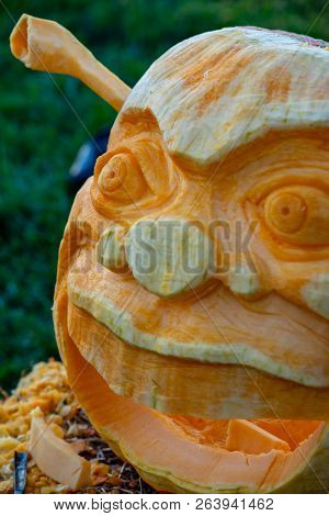 Chadds Ford, Pa - October 18: Shrek At The Great Pumpkin Carve Carving Contest On October 18, 2018