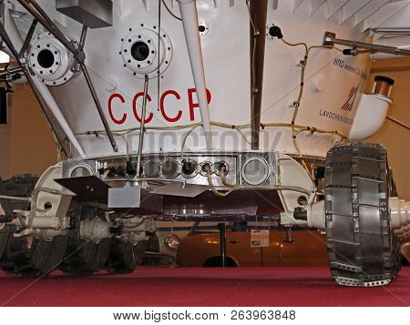 St. Petersburg, Russia-July 26, 2018: Lunokhod-1 (USSR). The first rover in the world, successfully 