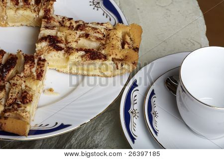 Set caffè e torta di mele