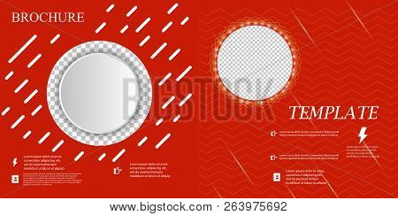 Set Of Business Brochure Flyer Design Layout Template In A4 Size, With Background, Vector Eps10.
