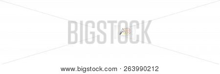 Ab Creative Modern Logo Design Vetor With Orange And Black Colors. Monogram Stroke Letter Design.
