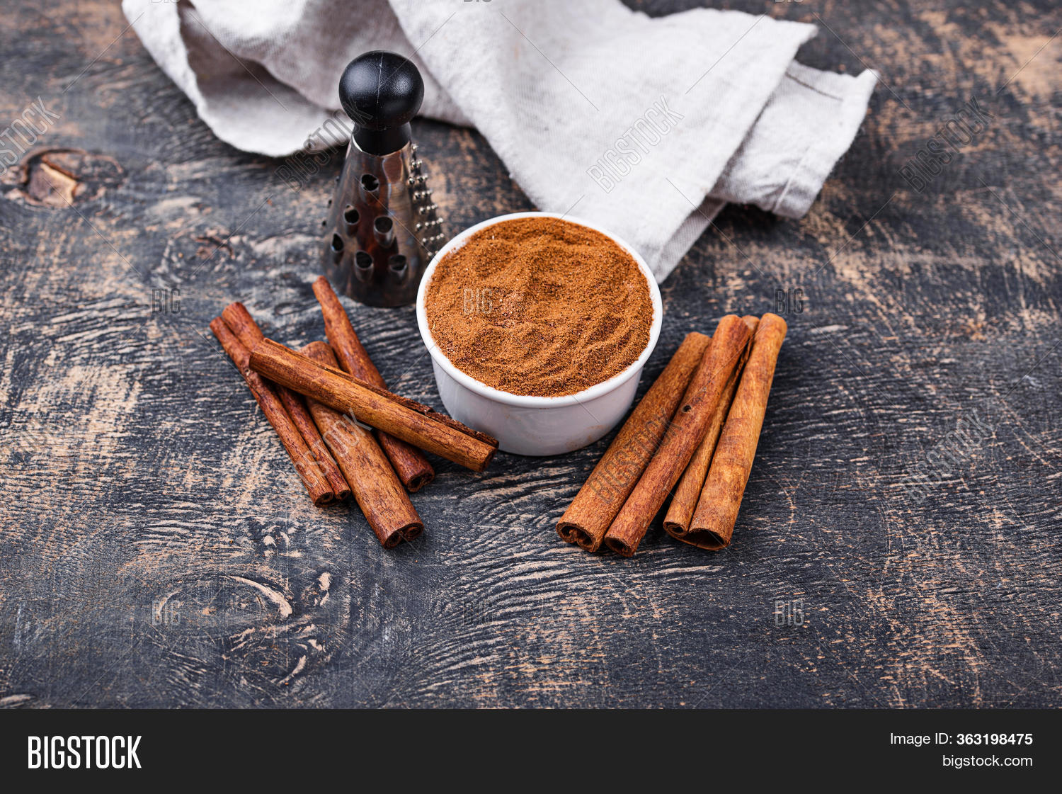 Cinnamon Sticks Powder Image & Photo (Free Trial) Bigstock