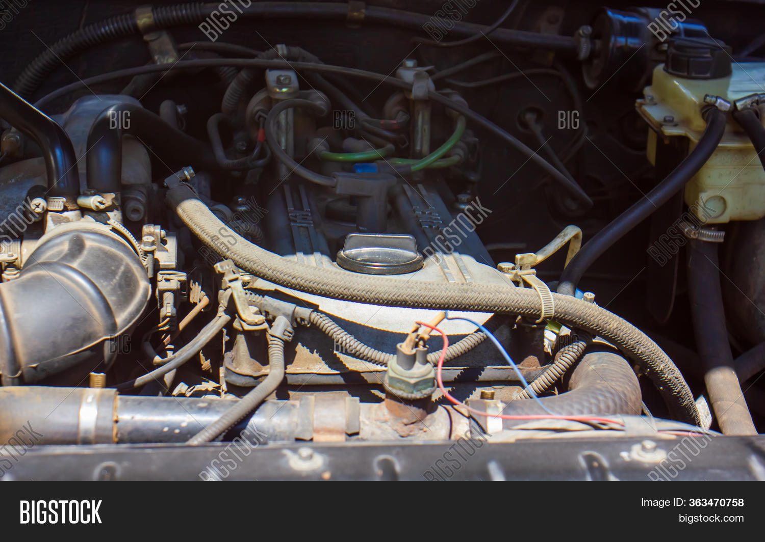 Old Car Engine, Engine Image & Photo (Free Trial) | Bigstock