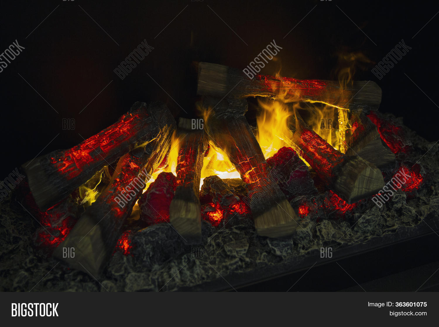 Bright Fire Burns Image & Photo (Free Trial) Bigstock