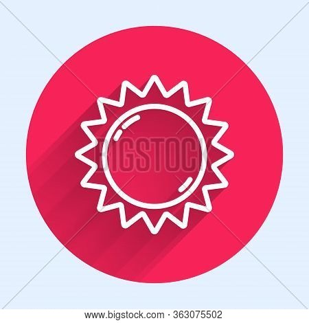White Line Sun Icon Vector Photo Free Trial Bigstock