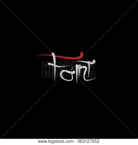Fant Lettering Text. Modern Calligraphy Style Vector Illustration.