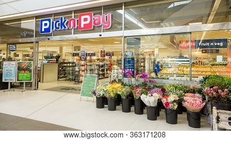 Entrance To Local Pick N Pay Supermarket Grocery Store