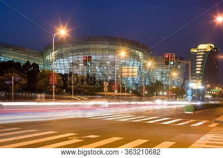 Pudong, Shanghai, China, Asia - November 27, 2008: Shanghai Oriental Art Center, Designed By Archite