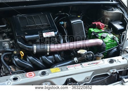 Pasay, Ph - May 26 - Toyota Vitz Motor Engine At Toyota Carfest On May 26, 2019 In Pasay, Philippine