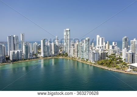 Bocagrande Is A Neighbourhood In The City Of Cartagena De Indias In Bol Var, Colombia, It Was Design