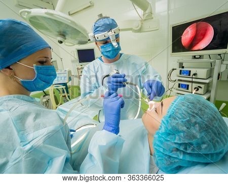 Endoscopic Sinus Surgery. Laser Vaporization Of Nasal Concha