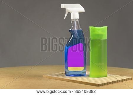 Blue Glass Cleaner Spray Spraying Dispersion Pulverizer Atomizer