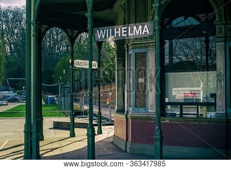 Stuttgart,germany - March 31,2020:bad Cannstatt The Old Counters Of The Big,german Zoo Wilhelma Were