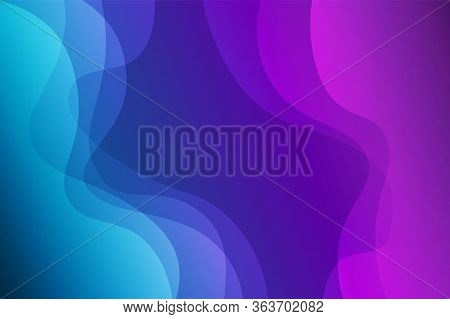 Landscape Skyblue Gradient Fill Vector Abstract Background Minimalistic Concept