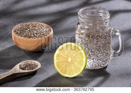 Chia Seeds To Mix With Water And Lemon Juice - Salvia Hispánica