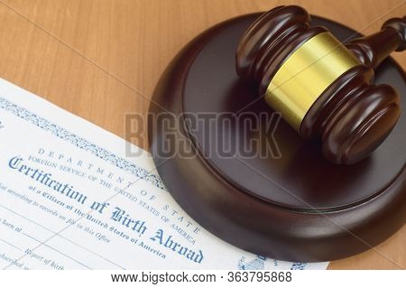 Justice Mallet And United States Certificate Of Birth Abroad