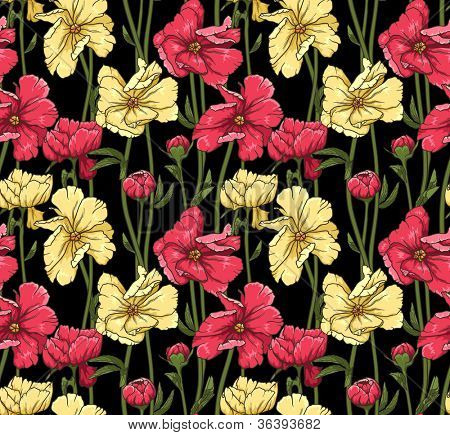 Elegáns virág seamless pattern