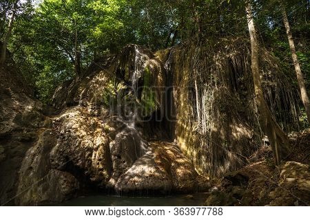 Air Terjun Semporon Or Semporon Waterfall Is A Unique Place In Sumbawa Island To Relax Or Swim