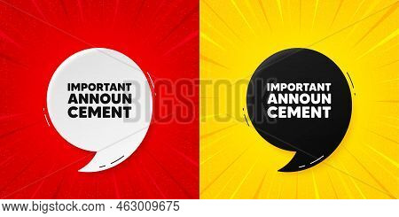 Important Announcement Tag. Flash Offer Banner With Quote. Special Offer Sign. Advertising Discounts