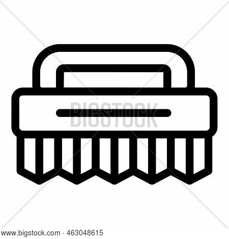 Wood Horse Brush Icon Outline Vector. Race Sport. Run Fast