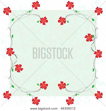 Floral Dekorrahmen