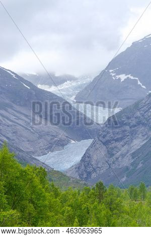View On Nigardsbreen Glacier In Jostedal, Norway